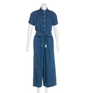 KATE SPADE BROOME STREET Denim Wide-Leg Jumpsuit